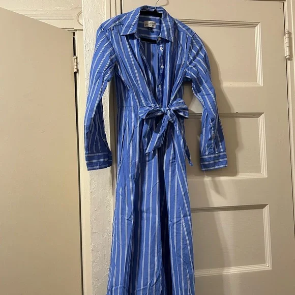 Universal thread midi shirt dress with bow - Picture 1 of 4